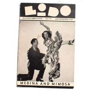 Vintage Lido Gotham Girls Risque Dancing Program Brochure